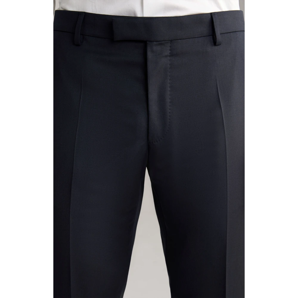 Joop! Klassieke wollen broek donkerblauw Blue Heren