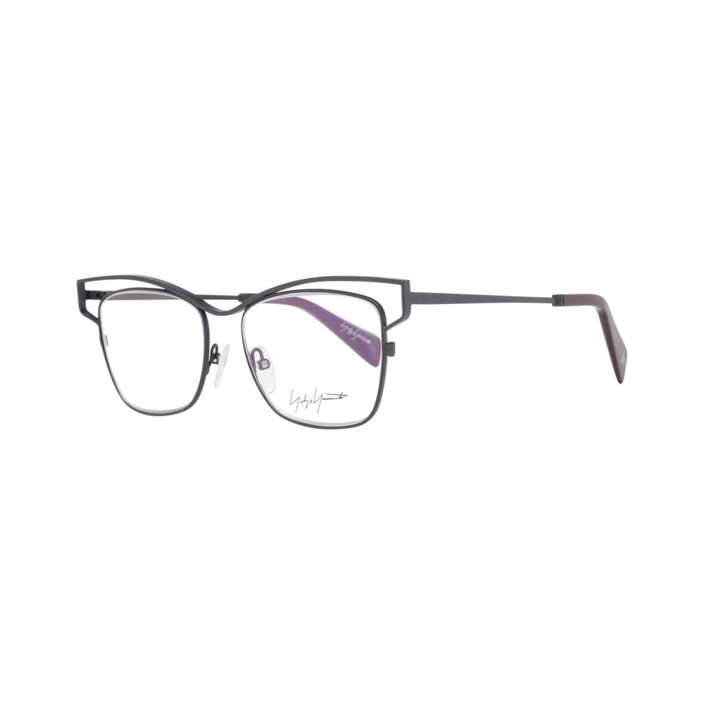 Yohji Yamamoto Women's Gray Titanium Butterfly Optical Frames - Glasses - One Size - Accessories