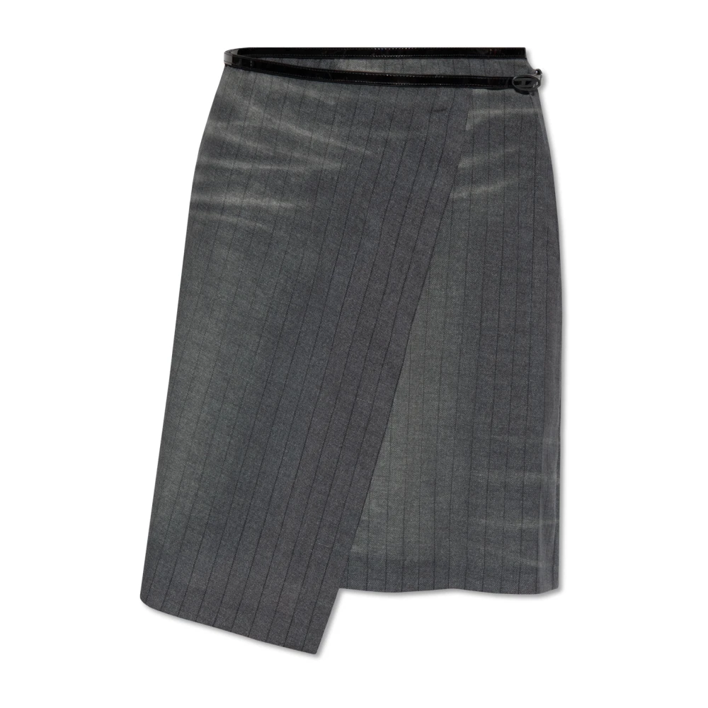 Diesel Donna Grigio - O-Kessy Wrap Skirt - Skirts - S