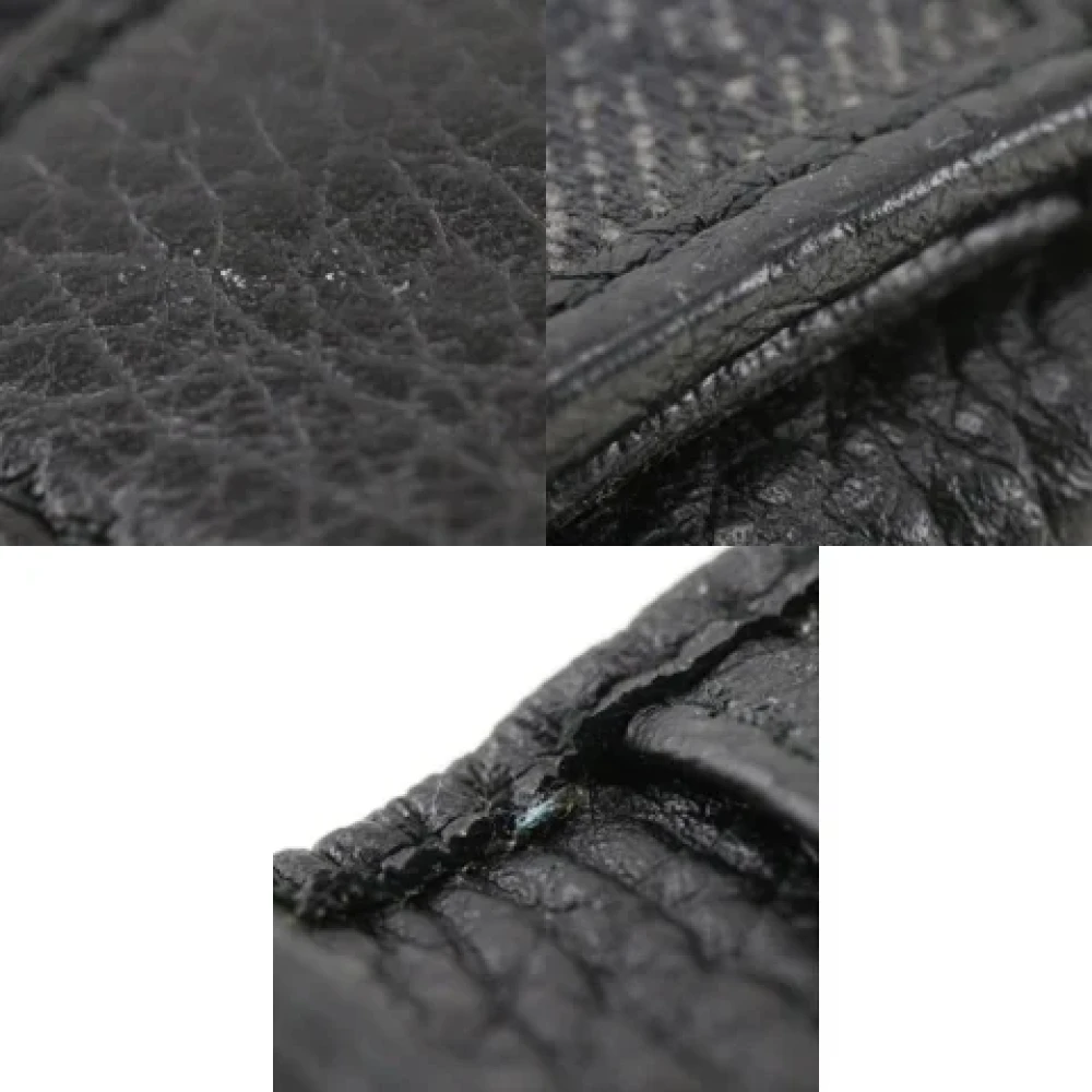 Gucci Vintage Pre-owned Leather wallets Black Dames