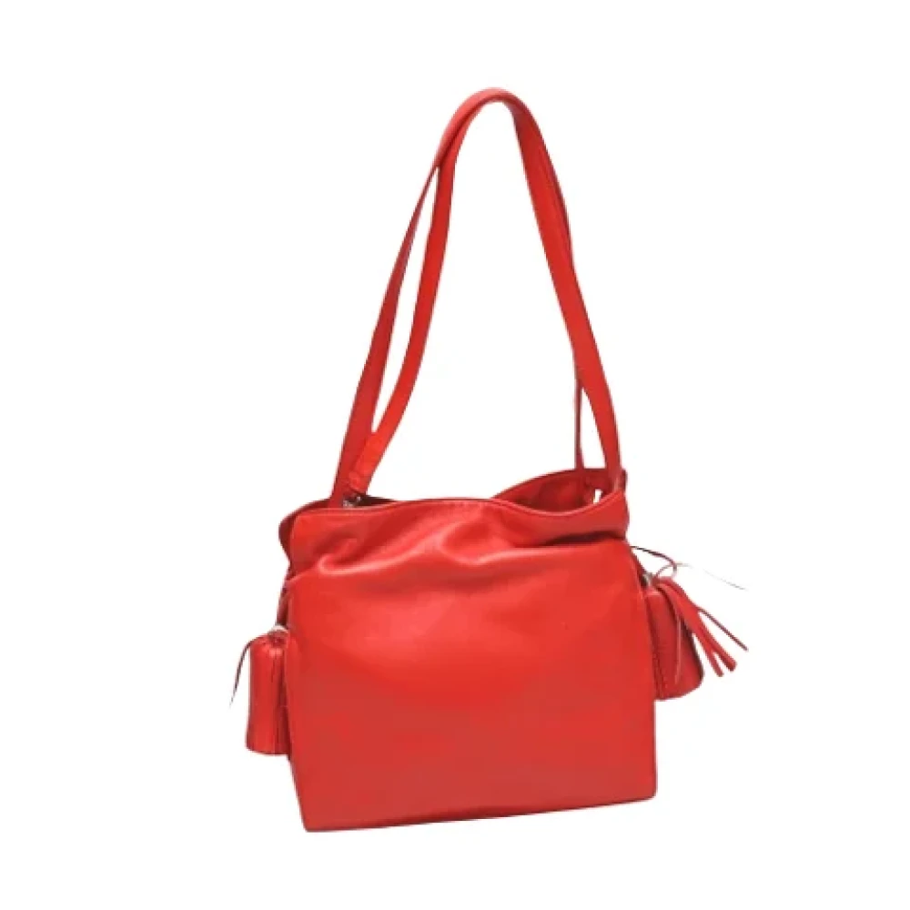 Loewe Pre-owned Leather shoulder-bags Red Dames