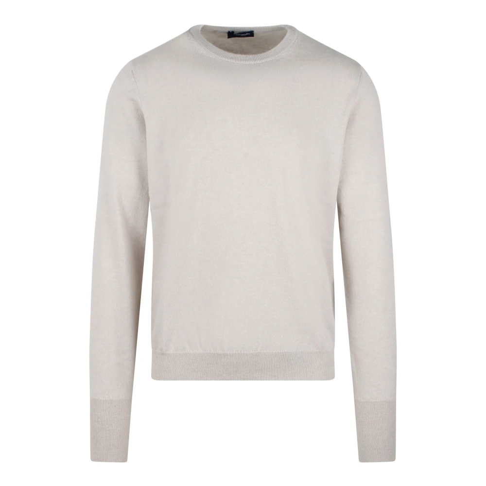 Drumohr Kasjmier Crewneck Sweater Gemaakt in Italië Gray Heren