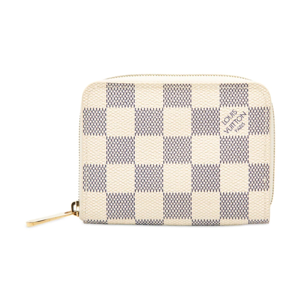 Louis Vuitton Vintage Women's White Pre-Owned Zip Around Wallet