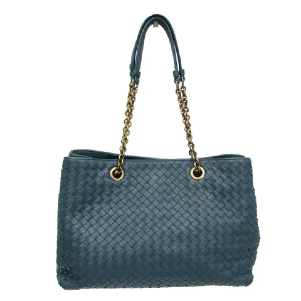 Bottega Veneta Vintage Pre-owned Leather totes Green Dames