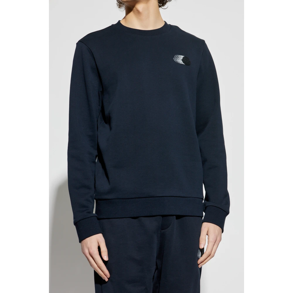Moncler Sweatshirt Blue Heren