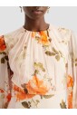 robe-midi-rose-a-fleurs