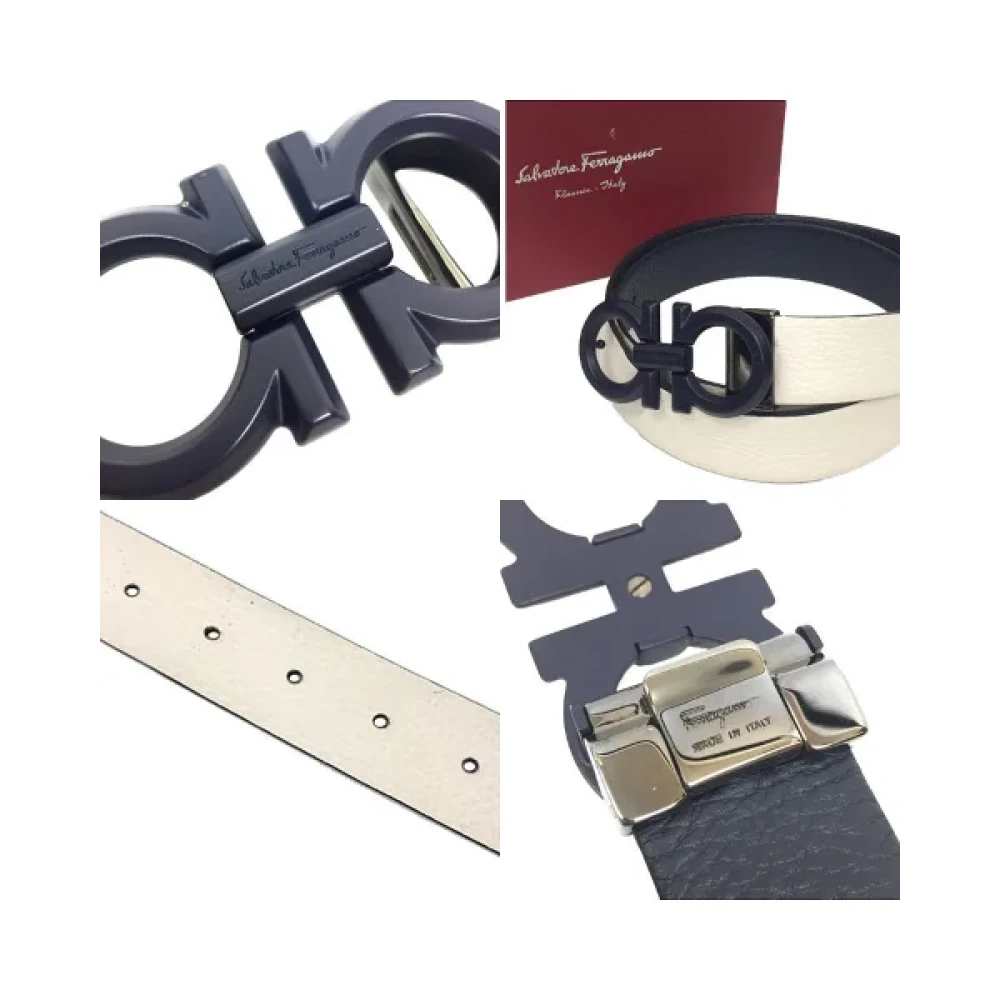 Salvatore Ferragamo Pre-owned Leather belts White Dames