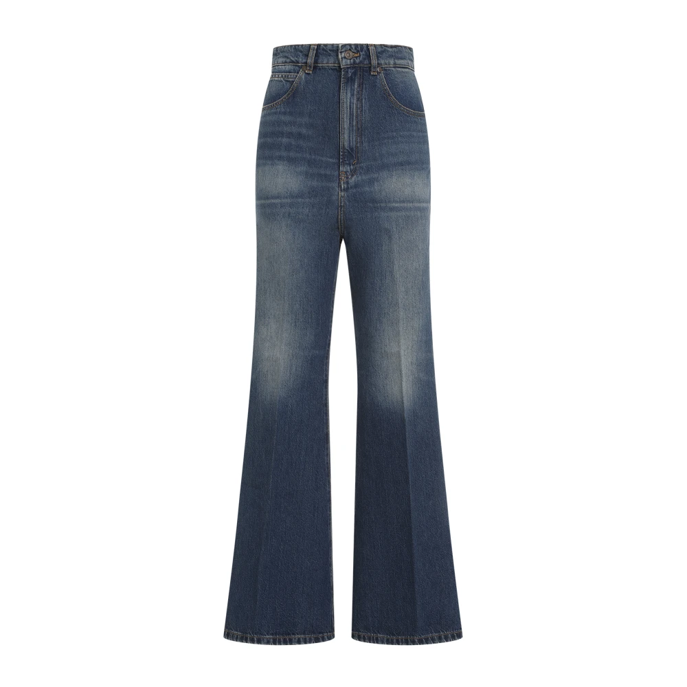 Victoria Beckham Blauwe Jeans voor Vrouwen Aw24 Blue Dames