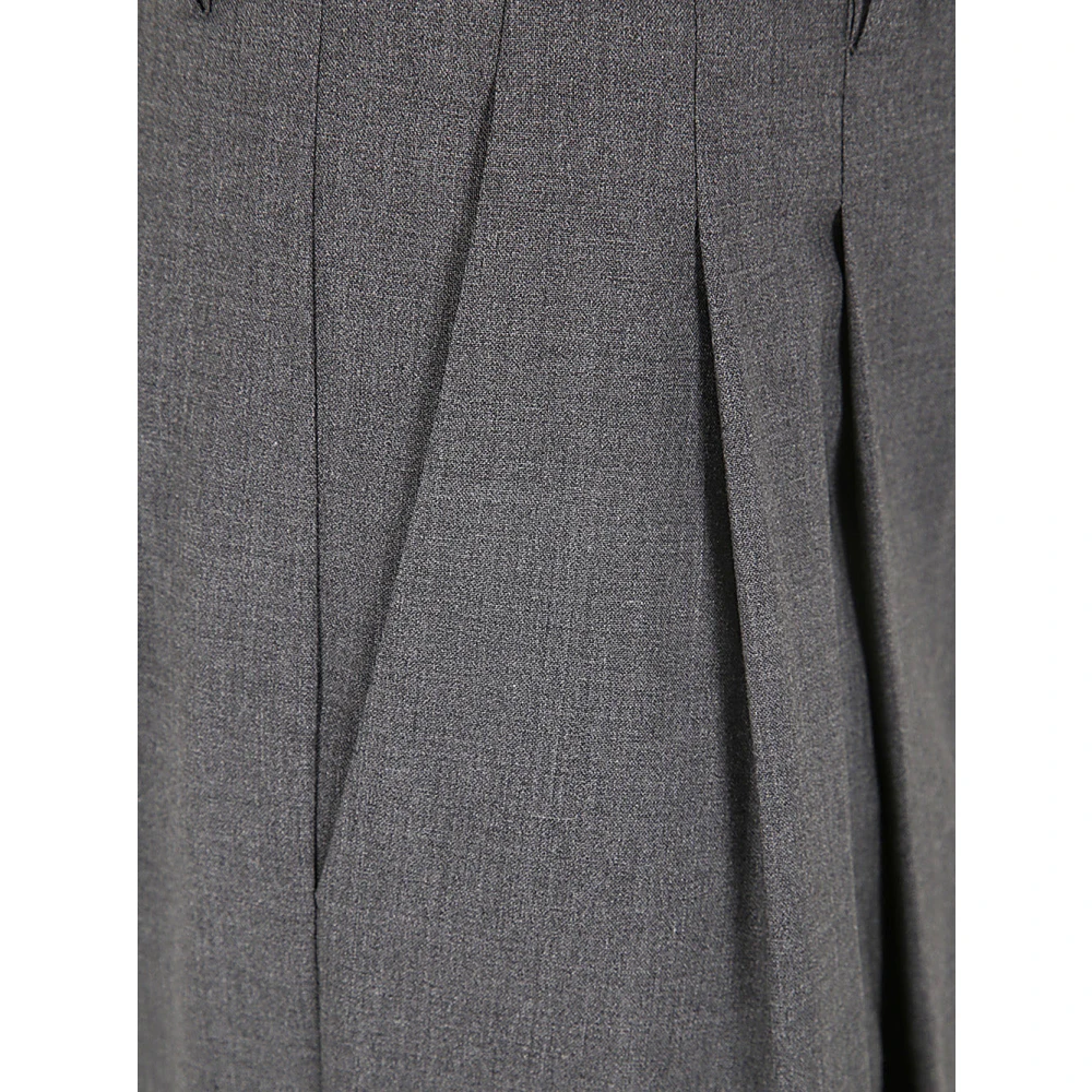 Theory Geplooide Broek Gray Dames