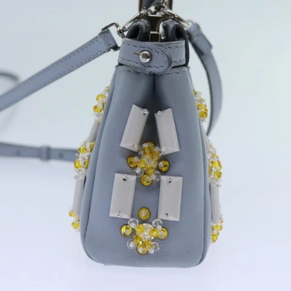 Fendi Vintage Pre-owned Leather fendi-bags Blue Dames