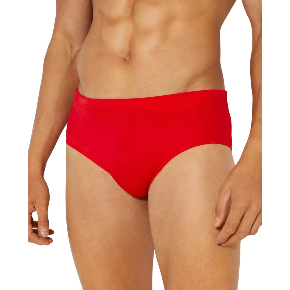 Dsquared2 Rode zwemshorts met ICON-logo Red Heren