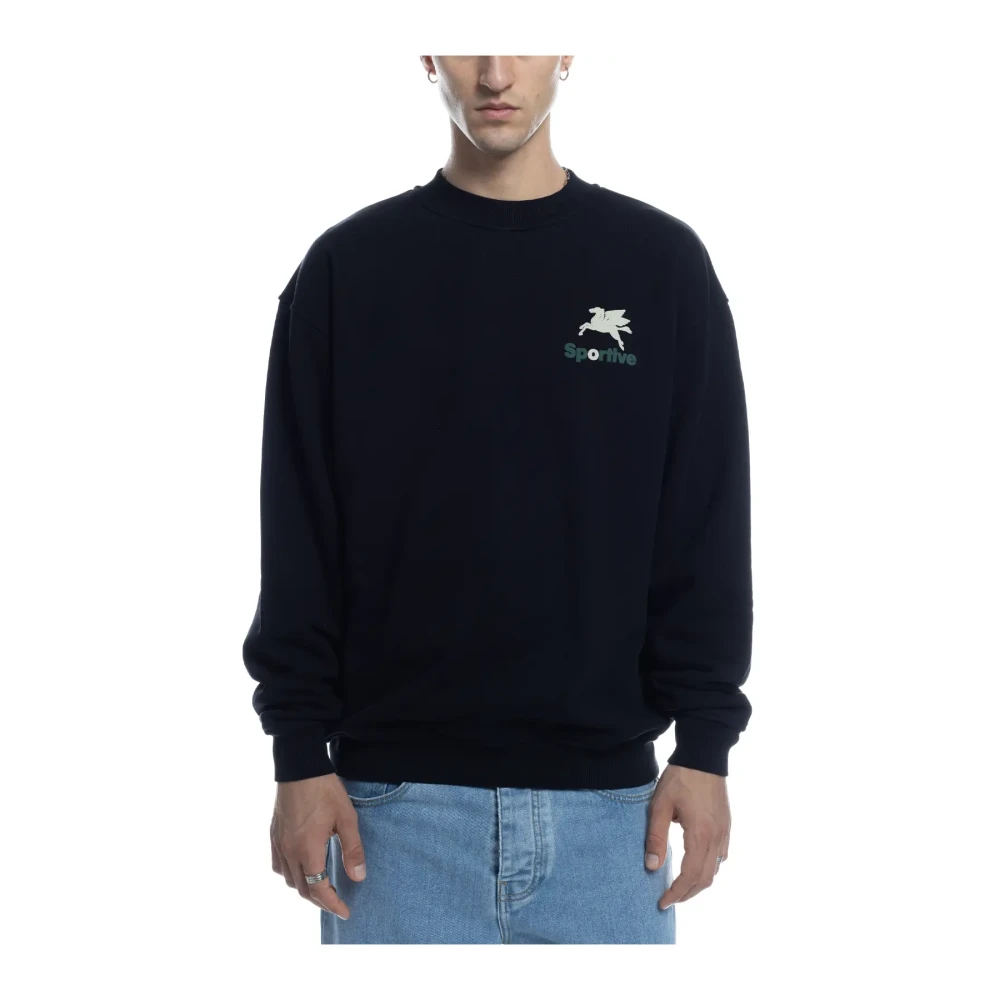Goodies Sportive Premium Crewneck Sportstijl Black Heren