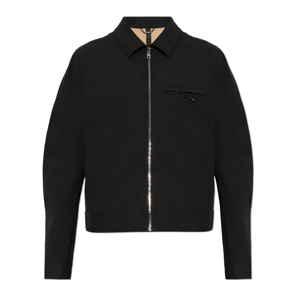 Dolce & Gabbana Mannelijk Zwart Jassen Heren, 2XL, Katoen, Regenjas Met Ritssluiting Aan De Voorkant