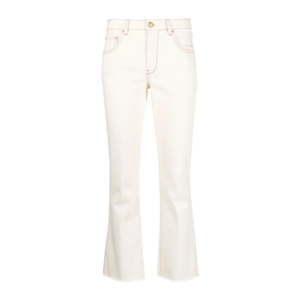 Fay Beige Boot-Cut Jeans Beige Dames