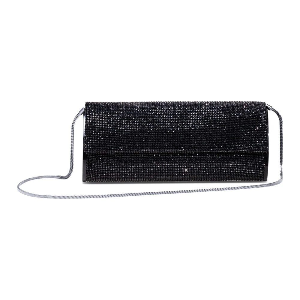 Benedetta Bruzziches Kate Rhinestone Clutch Tas Zwart Black Dames