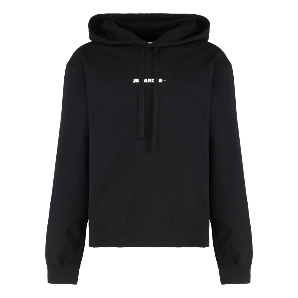 Jil Sander Men's Black Logo Sweatshirt - Hoodies - L - Sweatshirts & Hoodies