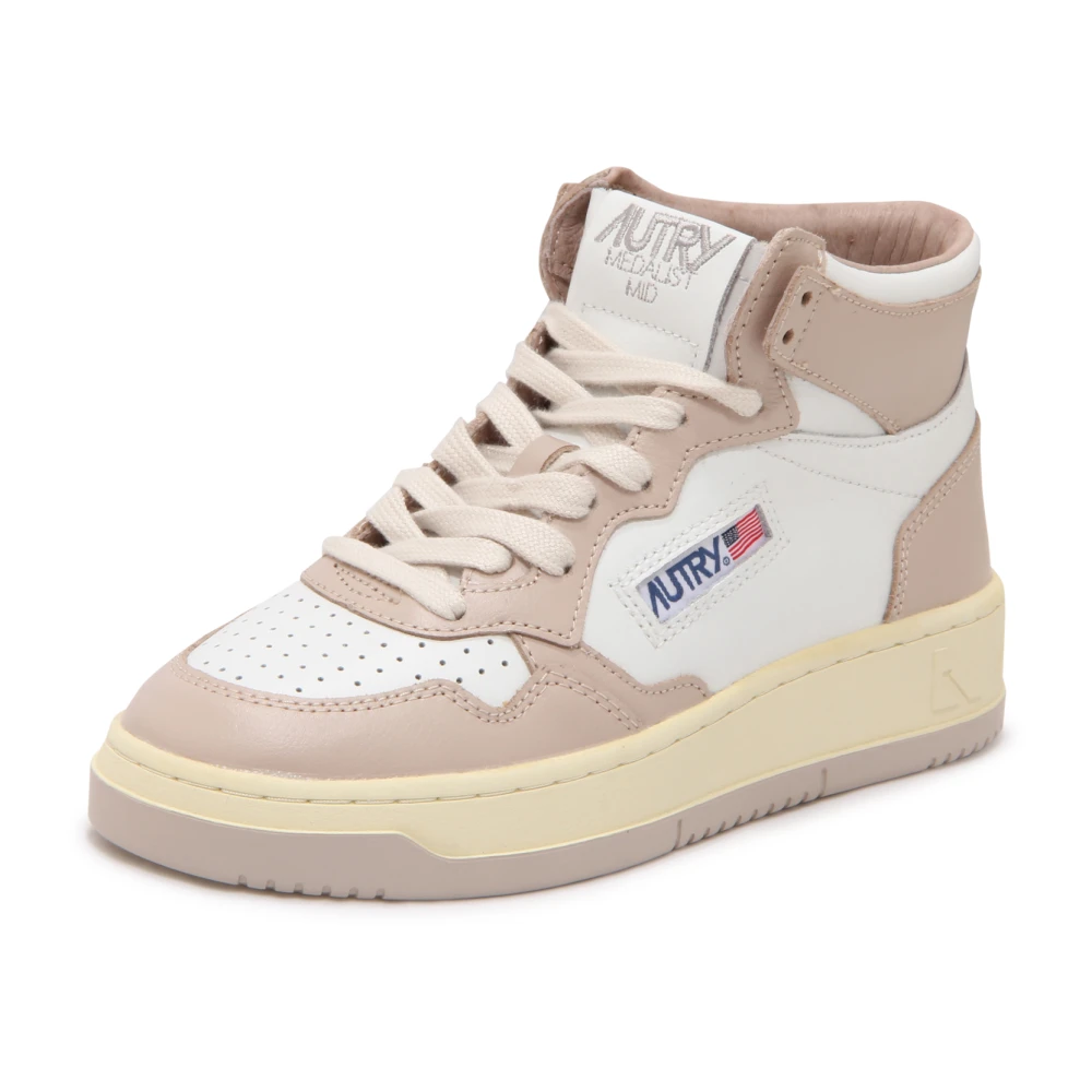 Autry Medalist Mid Schoenen Dames Schoenen Beige