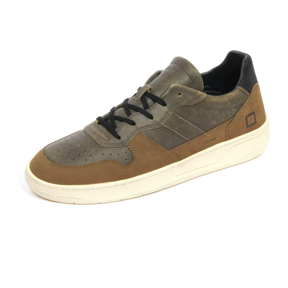 D.a.t.e. Vintage Court 2.0 Groene Schoenen Heren Schoenen