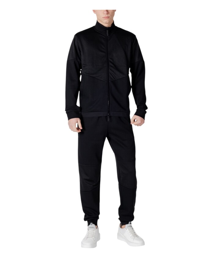 zwart-zip-up-turtleneck-trainingspak-met-zakken