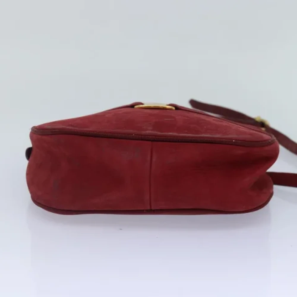 Salvatore Ferragamo Pre-owned Suede shoulder-bags Red Dames