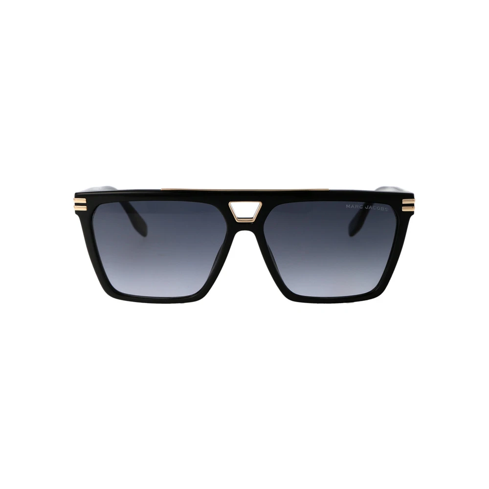 Marc Jacobs Zwarte zonnebril met donkergrijze getinte glazen Blue Unisex
