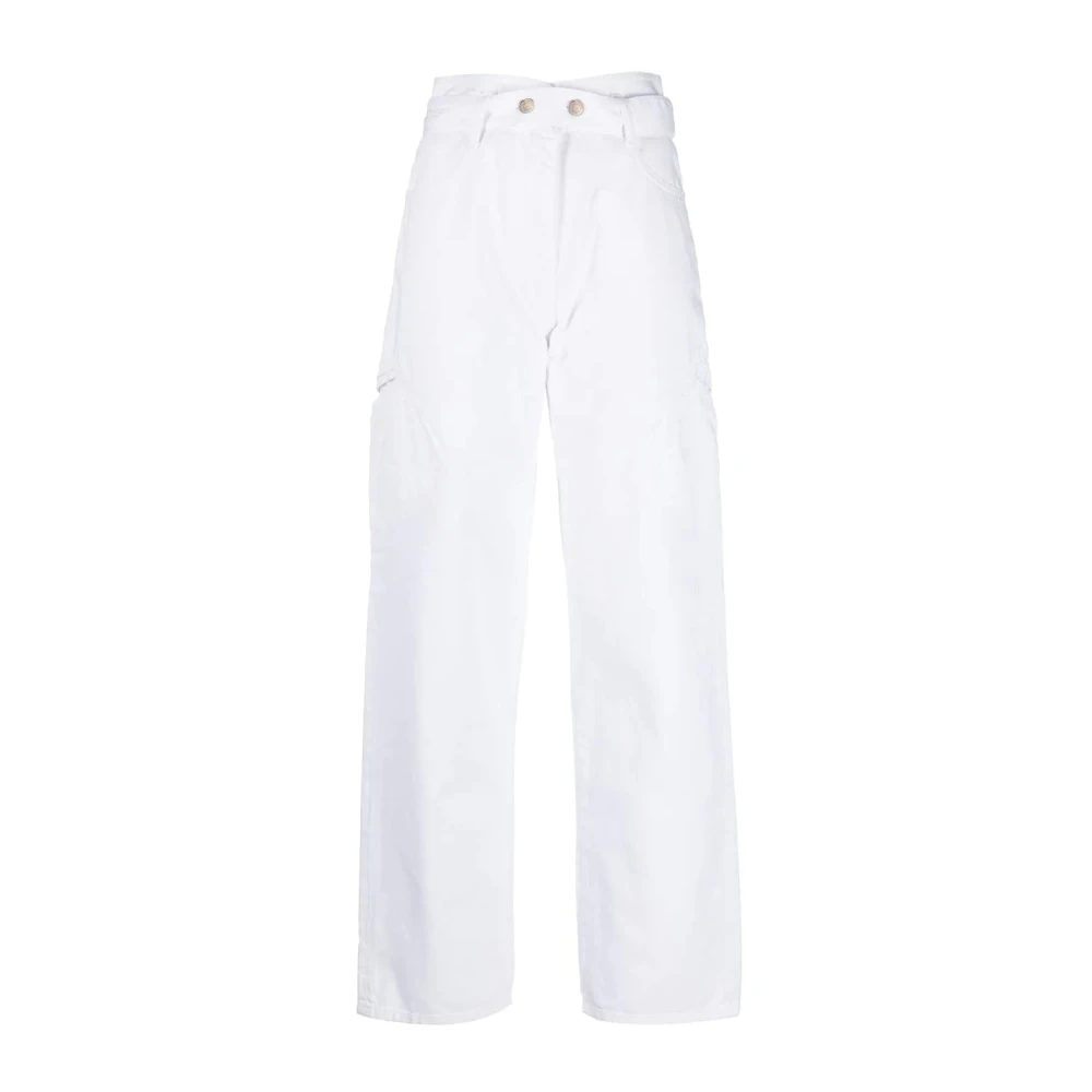 Iro White Jinn Jean - Female - Straight Fit Jeans - L - Jeans