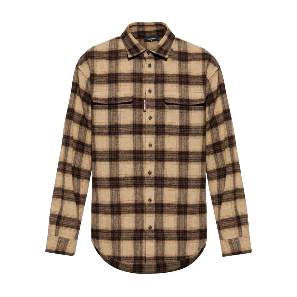 Dsquared2 Stijlvolle Herenshirts Collectie Brown Heren