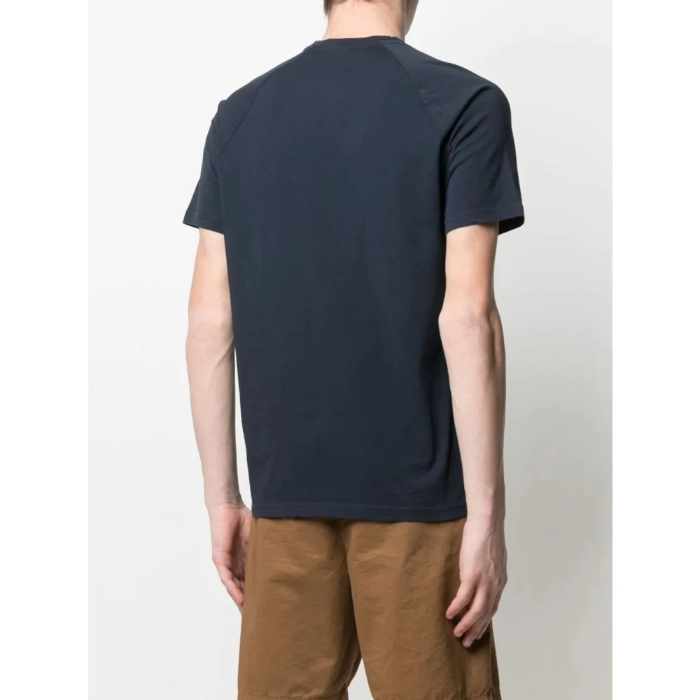 Aspesi Basic T-Shirt Blue Heren