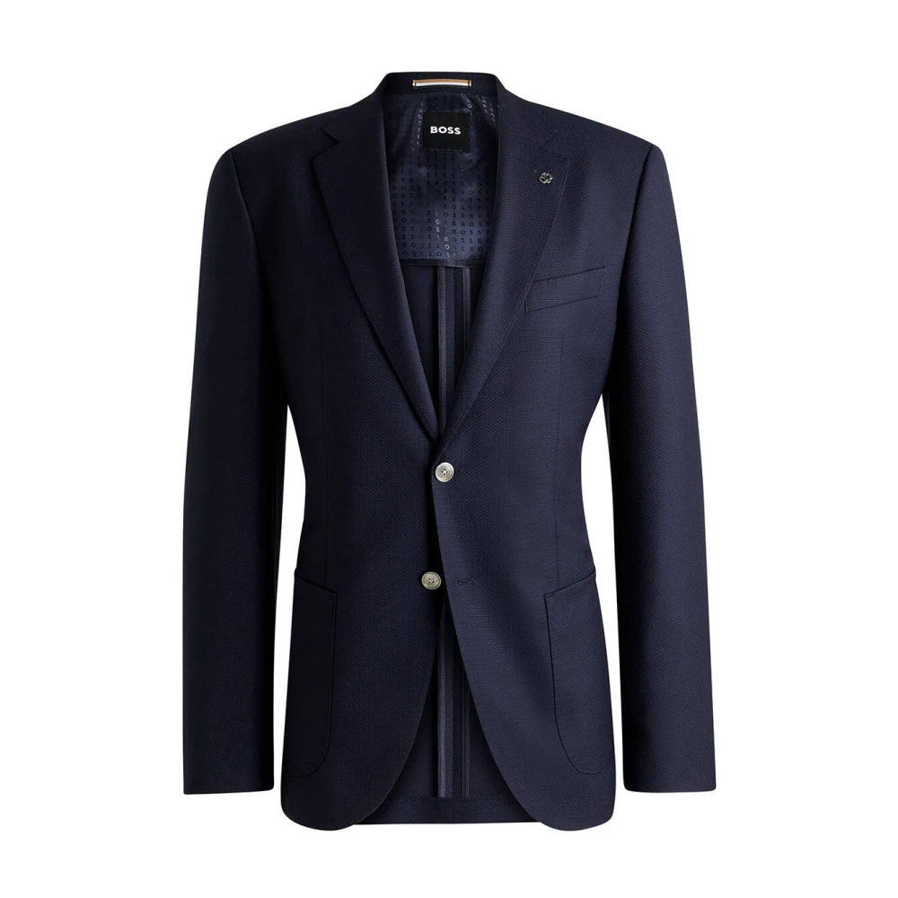 Boss Black Colbert H-Janson Stijlvol Zwart Overhemd Blue Heren