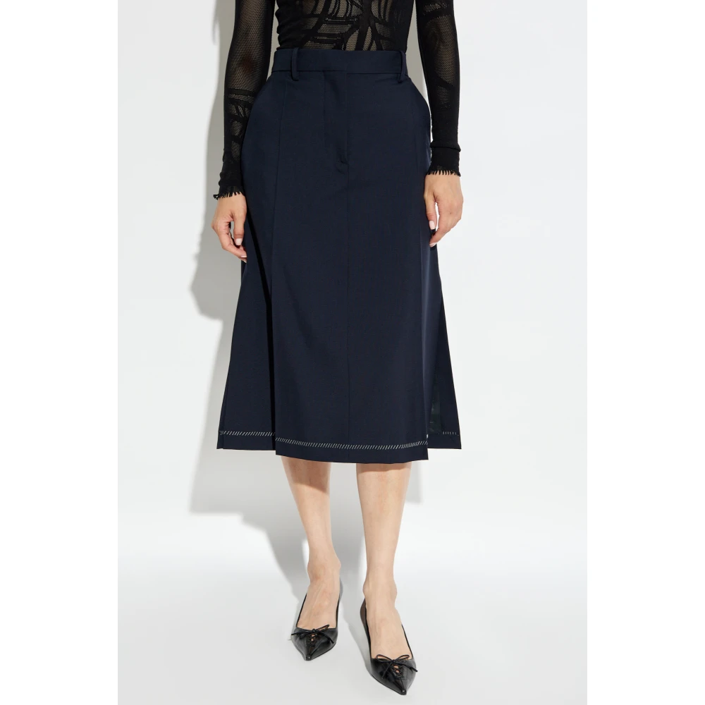 Marni Wollen Rok Blue Dames