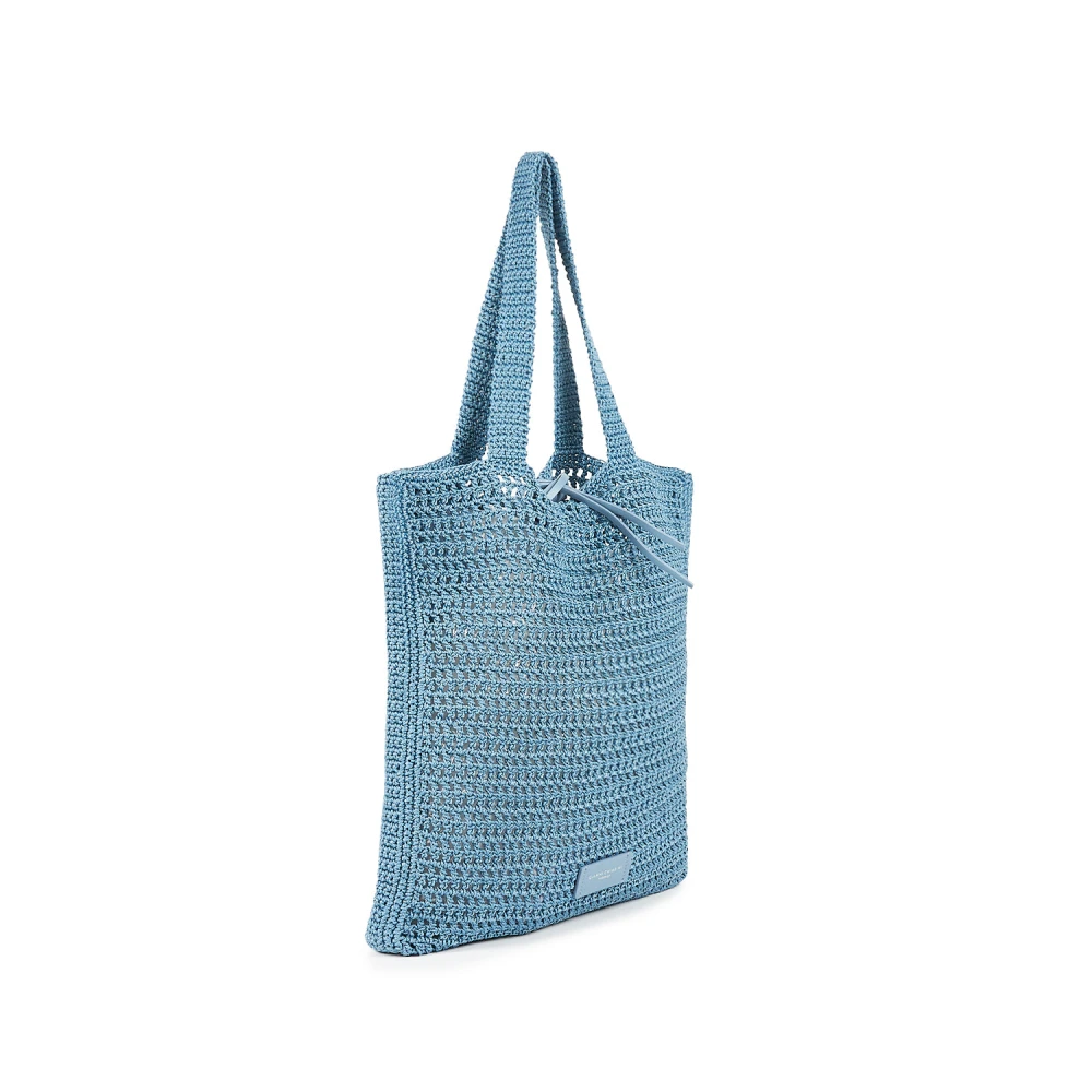 Gianni Chiarini Gehaakte Shopper Victoria Powder Blue Dames