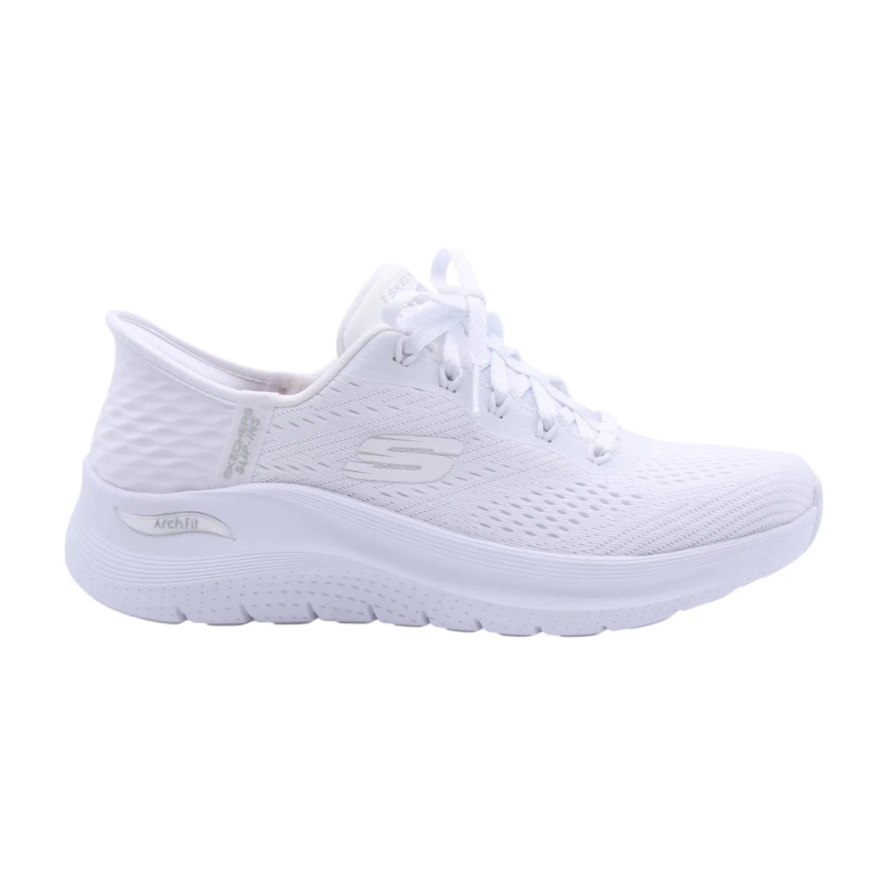 Skechers Women's White Sneaker - Sneakers - 6 Uk - Shoes