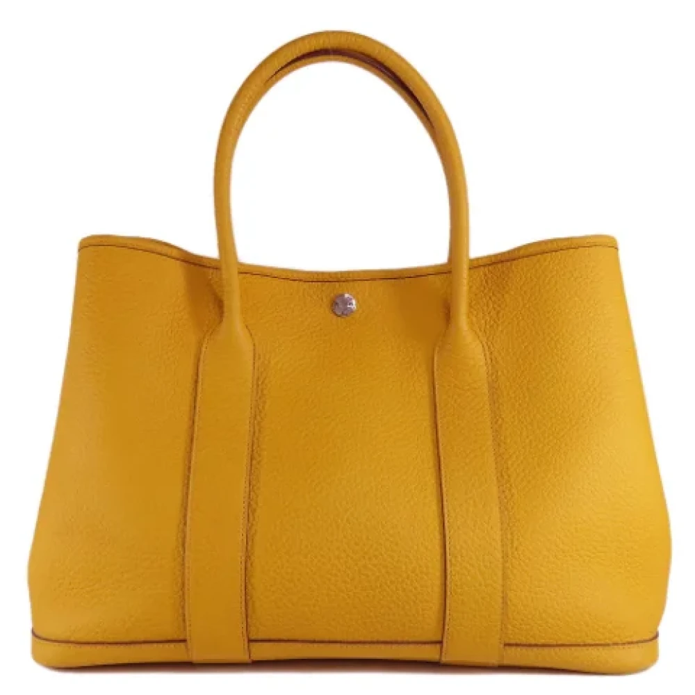 Hermès Vintage Pre-owned Leather totes Yellow Dames