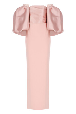 pink-dress-with-puff-sleeves