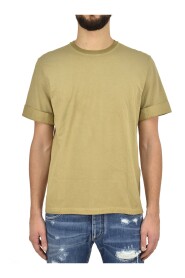 Neil Barrett T-shirt Marrone Uomo Cotone Stampa Gra Mod.BJT250SE574S1808
