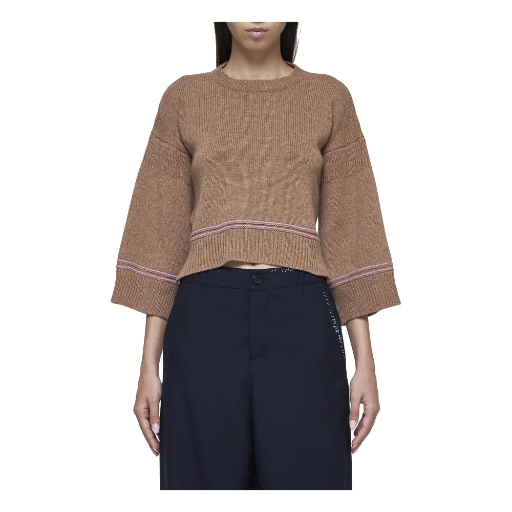 Marni Stijlvolle Sweaters Collectie Beige Dames