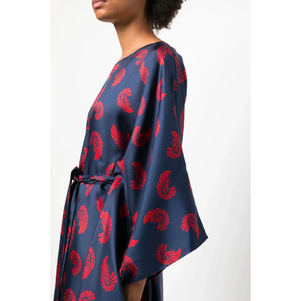 La DoubleJ Zijden jurk met all-over print Multicolor Dames