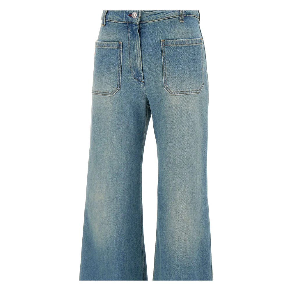 Victoria Beckham Alina Jeans Lichtblauw Slim Fit Blue Dames