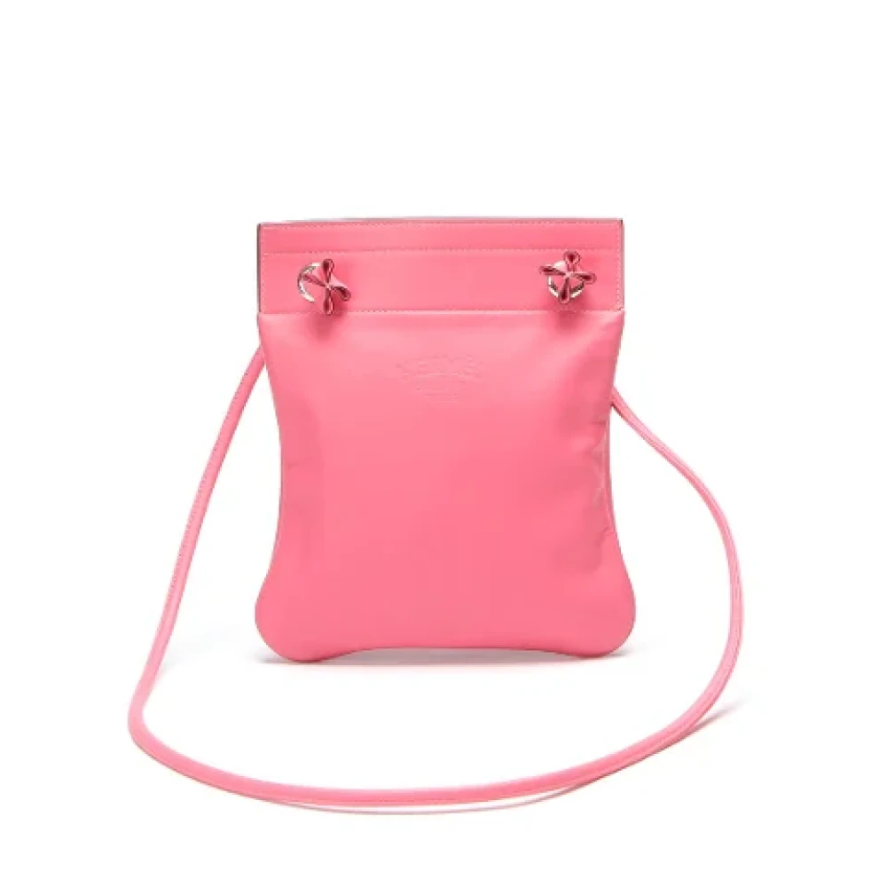 Hermès Vintage Pre-owned Leather crossbody-bags Pink Dames