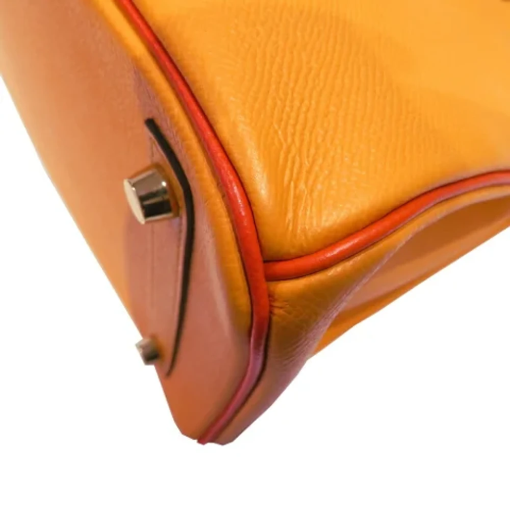 Hermès Vintage Pre-owned Leather handbags Orange Heren