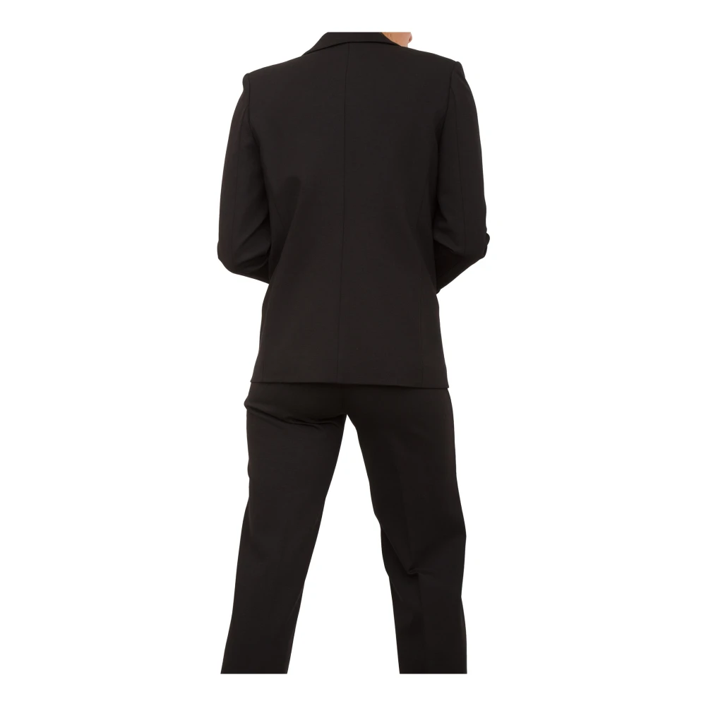Twinset Elegante Zwarte Blazer voor Vrouwen Black Dames