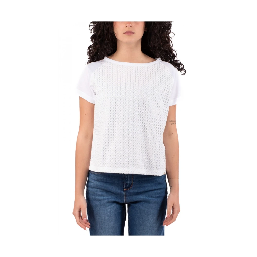 Herno Dames T-shirt Klassieke Stijl White Dames