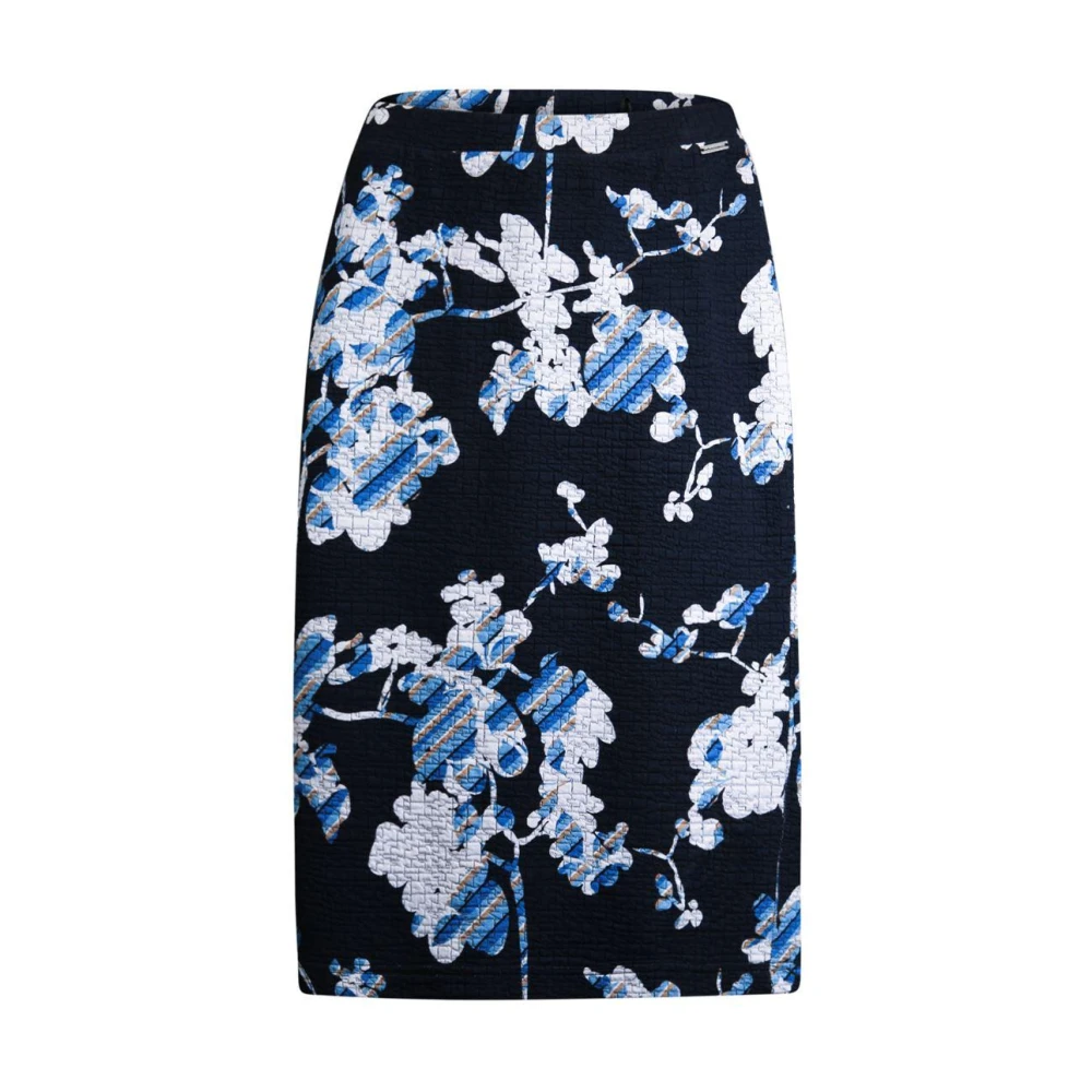 Roberto sarto Bloemen A-lijn Rok in Marineblauw Multicolor Dames