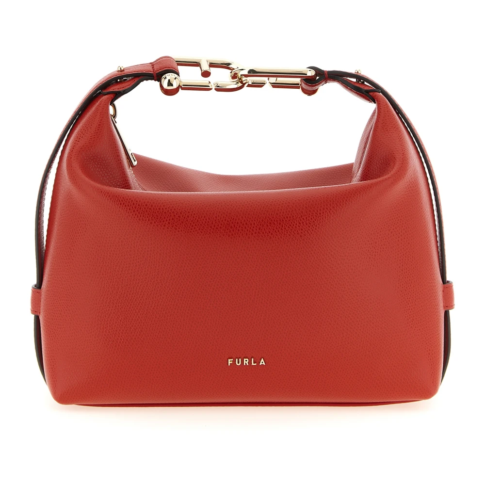 Furla Vrouw Rood Tassen Dames, One Size, Leer, Tonie Schoudertas