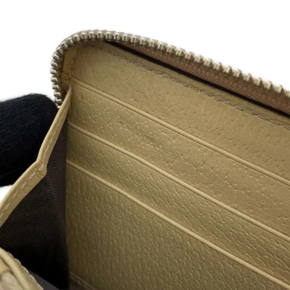 Gucci Vintage Pre-owned Leather wallets Gray Dames