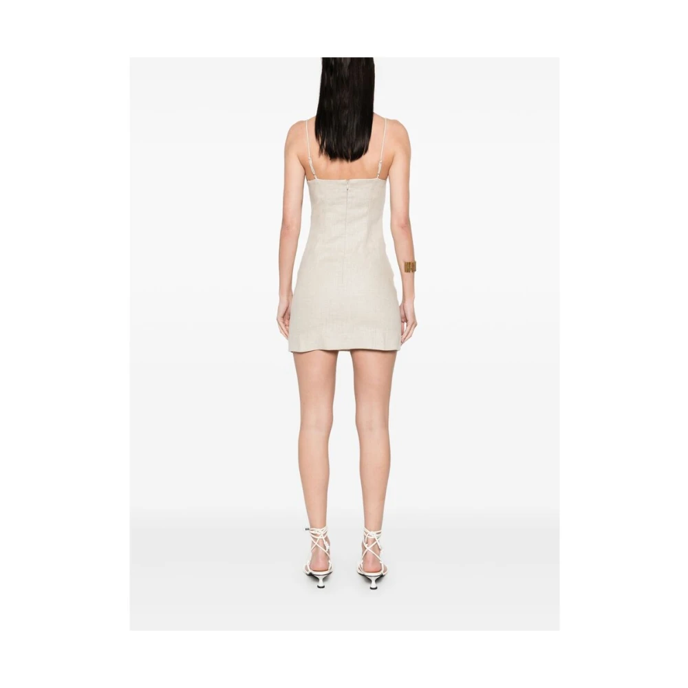 Faithfull the Brand Beige Jurk met Ritssluiting Beige Dames