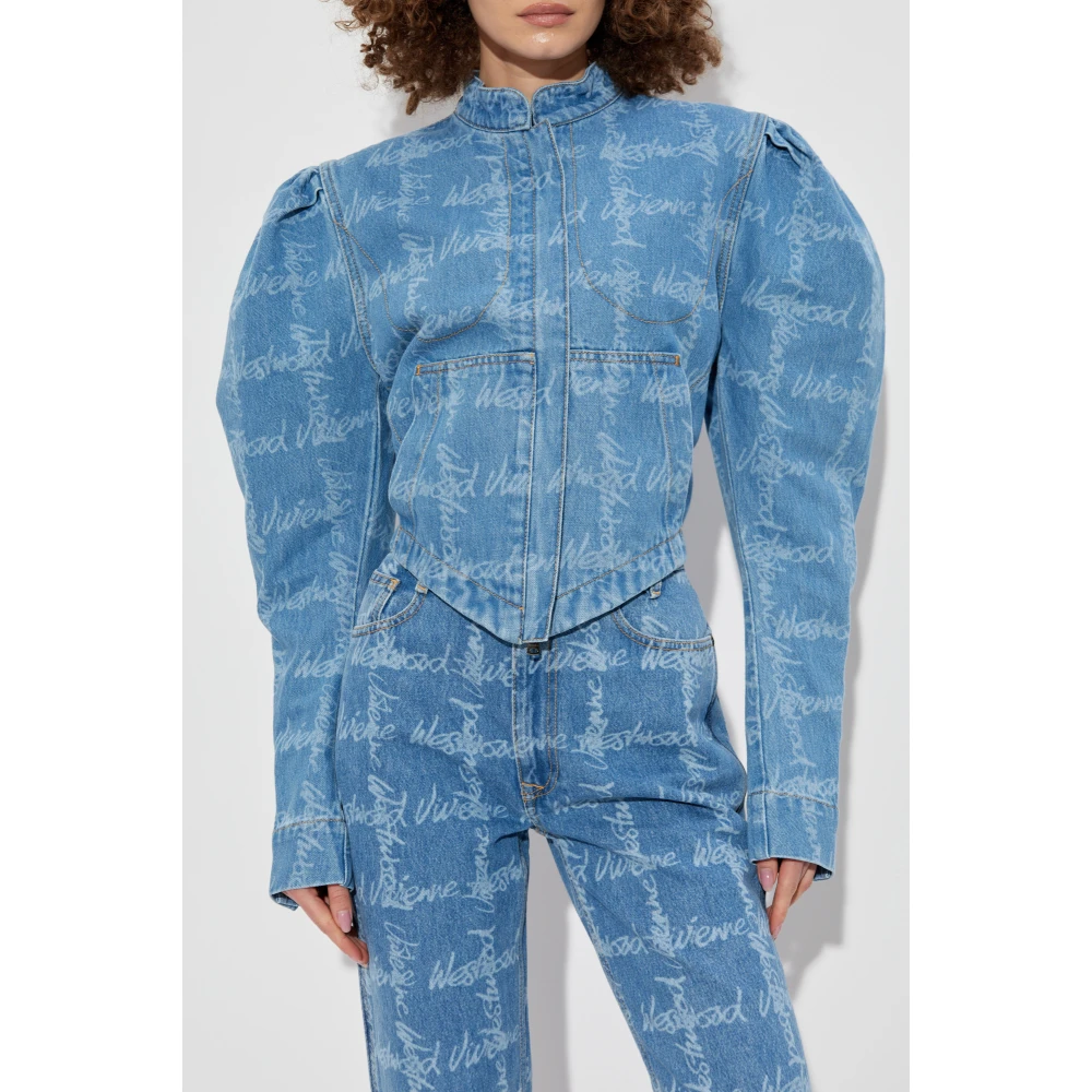 Vivienne Westwood Denim jas Blue Dames