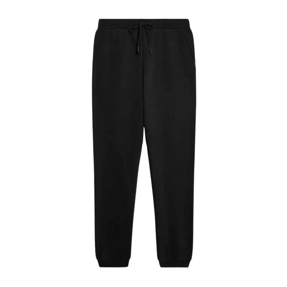 Lyle & Scott Men's Black Trousers With Lace Fastening And Pockets - Sweatpants - S- Trousers