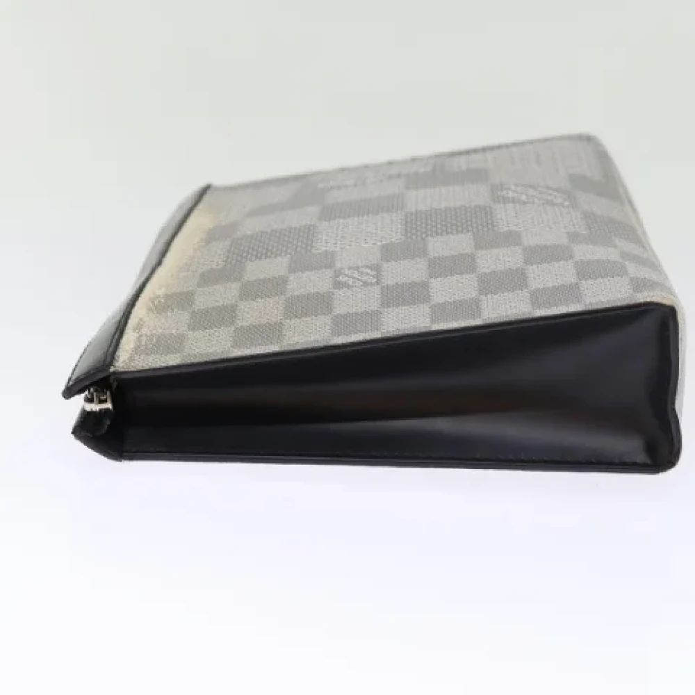 Louis Vuitton Vintage Pre-owned Canvas clutches Gray Dames