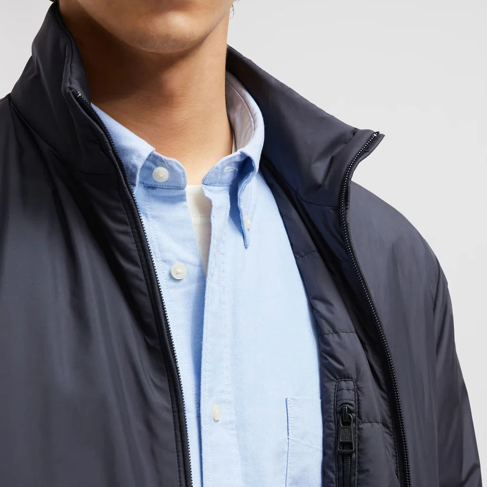 Moncler Korte Navy Donsjas AirSoft Blue Heren